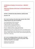 ATI RN Maternal Newborn Proctored Exam &ndash; 2026&sol;2027 &NewLine;Edition&NewLine;200 Practice Questions with Answers and Detailed Rationales &NewLine;&vert; Graded A&plus;