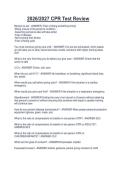 2026&sol;2027 CPR Test Review