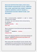 MACS 609 CERTIFICATION EXAM &lpar;LATEST 2026&rpar; &vert;&vert; &NewLine;MOST RECENT EXAM 2026&vert;2027 ACTUAL COMPLETE &NewLine;REAL EXAM  QUESTIONS AND CORRECT ANSWERS &NewLine;&lpar;VERIFIED ANSWERS&rpar; ALREADY GRADED A&plus; &vert; &NewLine;GUARANTEED SUCCESS&excl;&excl; NEWEST EXAM &vert; JUST &NewLine;RELEASED&excl;&excl;