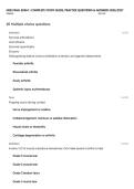 MSK FINAL EXAM &vert; COMPLETE STUDY GUIDE&comma; PRACTICE QUESTIONS & ANSWERS 2026&sol;2027