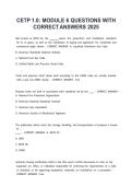 CETP 1&period;0 MODULE 6 QUESTIONS WITH CORRECT ANSWERS 2026