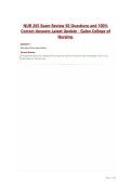 NUR 265 Exam Review 50 Questions and 100&percnt; Correct Answers Latest Update&mdash;Galen College of Nursing&period;