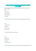 Principles of Pharmacology EXAM WITH QUESTION AND WELL VERIFIED&NewLine;ANSWERS &commat;2026