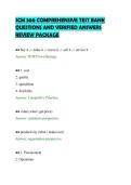 SCM 300 COMPREHENSIVE TEST BANK &NewLine;QUESTIONS AND VERIFIED ANSWERS &NewLine;REVIEW PACKAGE 