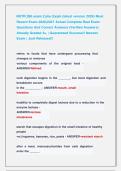 NUTR 280 exam 2 jmu Exam &lpar;latest version 2026&rpar; Most &NewLine;Recent Exam 2026&vert;2027 Actual Complete Real Exam &NewLine;Questions And Correct Answers &lpar;Verified Answers&rpar; &NewLine;Already Graded A&plus; &vert; Guaranteed Success&excl;&excl; Newest &NewLine;Exam &vert; Just Released&excl;&excl;  