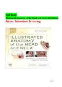Test Bank for Illustrated Anatomy of the Head and Neck&comma; 6th Edition&comma; Fehrenbach & Herring&comma;  &vert; All Chapters 1&ndash;12 Covered