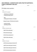 MSK SCREENING &vert; COMPLETE STUDY GUIDE&comma; PRACTICE QUESTIONS & CLINICAL ASSESSMENT 2026&sol;2027