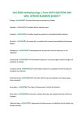 NSG 3280 Pathophysiology &vert; Exam WITH QUESTION AND&NewLine;WELL VERIFIED ANSWERS &commat;2026&excl;&excl;&excl;