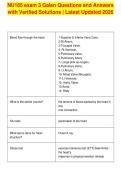 NU185 exam 3 Galen Questions and Answers&NewLine;with Verified Solutions &vert; Latest Updated 2026