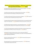Housing and Community Development - Salesperson's License Exam&NewLine;WITH QUESTION AND VERIFIED ANSWERS &commat;2026