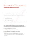 CNA Prometric Test Questions And Correct Detailed Answers Verified Answers New Version 2025&sol;2026