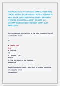 Peak Pilates Level 1 Certification EXAM &lpar;LATEST 2026&rpar; &NewLine;&vert;&vert; MOST RECENT EXAM 2026&vert;2027 ACTUAL COMPLETE &NewLine;REAL EXAM  QUESTIONS AND CORRECT ANSWERS &NewLine;&lpar;VERIFIED ANSWERS&rpar; ALREADY GRADED A&plus; &vert; &NewLine;GUARANTEED SUCCESS&excl;&excl; NEWEST EXAM &vert; JUST &NewLine;RELEASED&excl;&excl; 