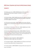 BPOC Exam 1 Questions And Correct Verified Answers Already Graded A&plus;