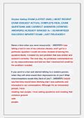 Stryker Gallup EXAM &lpar;LATEST 2026&rpar; &vert;&vert; MOST RECENT &NewLine;EXAM 2026&vert;2027 ACTUAL COMPLETE REAL EXAM  &NewLine;QUESTIONS AND CORRECT ANSWERS &lpar;VERIFIED &NewLine;ANSWERS&rpar; ALREADY GRADED A&plus; &vert; GUARANTEED &NewLine;SUCCESS&excl;&excl; NEWEST EXAM &vert; JUST RELEASED&excl;&excl; 