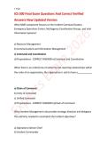 ICS 300 Final Exam Questions And Correct Verified Answers New Updated Version