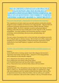 HCS-D CERTIFICATION EXAM AND PRACTICE &NewLine;EXAM NEWEST 2026 TEST BANK&vert; HCS-D &NewLine;CERTIFICATION EXAM PREP WITH COMPLETE 300 &NewLine;REAL EXAM QUESTIONS AND CORRECT VERIFIED &NewLine;ANSWERS&sol; ALREADY GRADED A&plus; &lpar;MOST RECENT&excl;&excl;&rpar; 
