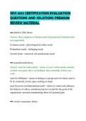 SEVI 3013 CERTIFICATION EVALUATION &NewLine;QUESTIONS AND SOLUTIONS PREMIUM &NewLine;REVIEW MATERIAL 