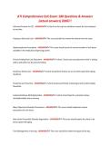 ATI Comprehensive Exit Exam&colon; 180 Questions & Answers&NewLine;&lpar;actual answers&rpar; 2026&excl;&excl;&excl;