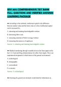 SEVI 3013 COMPREHENSIVE TEST BANK &NewLine;FULL QUESTIONS AND VERIFIED ANSWERS &NewLine;LEARNING PACKAGE 