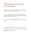 SOCE Exam 2026 Questions And Correct Verified &NewLine;Answers Already Graded A&plus;