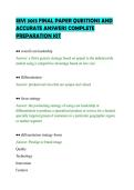 SEVI 3013 FINAL PAPER QUESTIONS AND &NewLine;ACCURATE ANSWERS COMPLETE &NewLine;PREPARATION KIT 