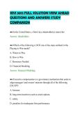 SEVI 3013 FULL SOLUTION VIEW AHEAD &NewLine;QUESTIONS AND ANSWERS STUDY &NewLine;COMPANION 