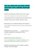 SEVI 3013 PRACTICE SOLUTION TESTED &NewLine;QUESTIONS WITH VERIFIED RESPONSE &NewLine;GUIDE