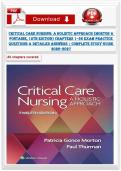 Critical Care Nursing&colon; A Holistic Approach &lpar;Morton & Fontaine&comma; 12th Edition&rpar; Chapters 1&ndash;56 Exam Practice Questions & Detailed Answers &vert; Complete Study Guide 2026&ndash;2027