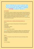 HUMAN PHYSIOLOGY EXAM 4 NEWEST 2026 &NewLine;ACTUAL EXAM TEST BANK&vert; COMPLETE REAL &NewLine;EXAM QUESTIONS AND CORRECT VERIFIED &NewLine;ANSWERS&sol; ALREADY GRADED A&plus; 