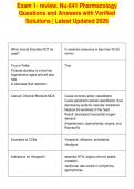 Exam 1- review&period; Nu-641 Pharmacology&NewLine;Questions and Answers with Verified&NewLine;Solutions &vert; Latest Updated 2026