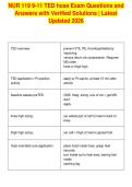 NUR 119 9-11 TED hose Exam Questions and&NewLine;Answers with Verified Solutions &vert; Latest&NewLine;Updated 2026
