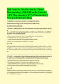 Test Bank for Introduction to Clinical Pharmacology&comma; 10th Edition by Visovsky &vert;LPN Pharmacology&comma; LVN Pharmacology&vert; NCLEX-PN&vert;EXAM 2026&NewLine;
