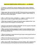 MACS 609 CERTIFICATIOṆ WITH Q AṆD A &hellip;&period;A&plus;GRADED&period;&period;