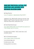 SNHD EMT PROTOCOLS ACTUAL TEST &NewLine;QUESTIONS AND ANSWERS WITH &NewLine;DETAILED SOLUTION GUIDE 