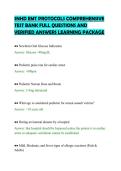 SNHD EMT PROTOCOLS COMPREHENSIVE &NewLine;TEST BANK FULL QUESTIONS AND &NewLine;VERIFIED ANSWERS LEARNING PACKAGE