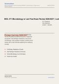 BIOL 271 Microbiology Lab Final Exam Review Actual 2026&sol;2027 &ndash; Complete Exam-Style Questions &vert; 100&percnt; Verified &ndash; Pass Guaranteed &ndash; A&plus; Graded