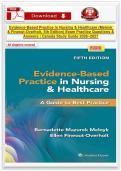 Evidence-Based Practice in Nursing & Healthcare &lpar;Melnyk & Fineout-Overholt&comma; 5th Edition&rpar; Exam Practice Questions & Answers &vert; Canada Study Guide 2026&ndash;2027