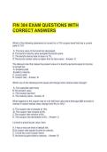 FIN 304 EXAM QUESTIONS WITH CORRECT ANSWERS 