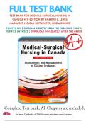 Test Bank for Medical-Surgical Nursing in Canada 4th Edition by Lewis&comma; Heitkemper&comma; and Bucher - Complete All Chapters with Answers - Latest 2026 Update