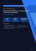 NURS 5432 Final Review Exam Actual 2026&sol;2027 &ndash; Complete Exam-Style Questions &vert; 100&percnt; Verified &ndash; Pass Guaranteed &ndash; A&plus; Graded