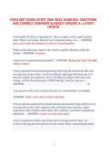 HOSA EMT Exam Comprehensive Practice Questions and Review Study Guide Latest Update &lpar;2026&rpar;