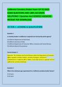 California Cemetery Broker Exam UP-TO-DATE &NewLine;EXAM QUESTIONS AND 100&percnt; ACCURATE &NewLine;SOLUTIONS &vert; Question And VERIFIED ANSWERS - &NewLine;INSTANT PDF DOWNLOAD&period; 