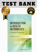Test bank for Introduction to Health Informatics&comma; Canadian Perspective 2nd Edition &lpar; Christo El Morr &rpar; &vert; All Chapters &lpar; 1-14&rpar; 