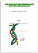 Prescott's Principles of Microbiology 1st Edition &vert; Comprehensive Summary Notes &vert; Exam Revision Guide &vert; Graded A&plus;