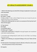ATI Health Assessment Exam 2 &vert; 47 Practice Questions & Answers &vert; Nursing Assessment Prep&NewLine;&NewLine;