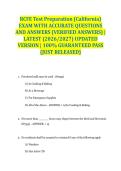 RCFE Test Preparation &lpar;California&rpar; EXAM WITH ACCURATE QUESTIONS AND ANSWERS &lpar;VERIFIED ANSWERS&rpar; &vert; LATEST &lpar;2026&sol;2027&rpar; UPDATED VERSION &vert; 100&percnt; GUARANTEED PASS &lbrace;JUST RELEASED&rcub;