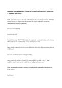 CYBERARK DEFENDER EXAM &vert; COMPLETE STUDY GUIDE&comma; PRACTICE QUESTIONS & ANSWERS 2026&sol;2027