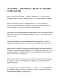 CITI QUESTIONS &vert; COMPLETE STUDY GUIDE&comma; PRACTICE QUESTIONS & ANSWERS 2026&sol;2027