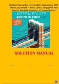 SOLUTION MANUAL FOR Intermediate Accounting 19th Edition by Kieso&comma; Weygandt and Warfield&comma; All 23 Chapters Covered&comma; Verified Latest Edition