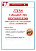 ATI RN Fundamentals Proctored Exam &lpar;2026&rpar; &vert; NGN Nursing Questions&comma; Case Scenarios & Answers&comma; 100&percnt; Verified Graded A&plus;